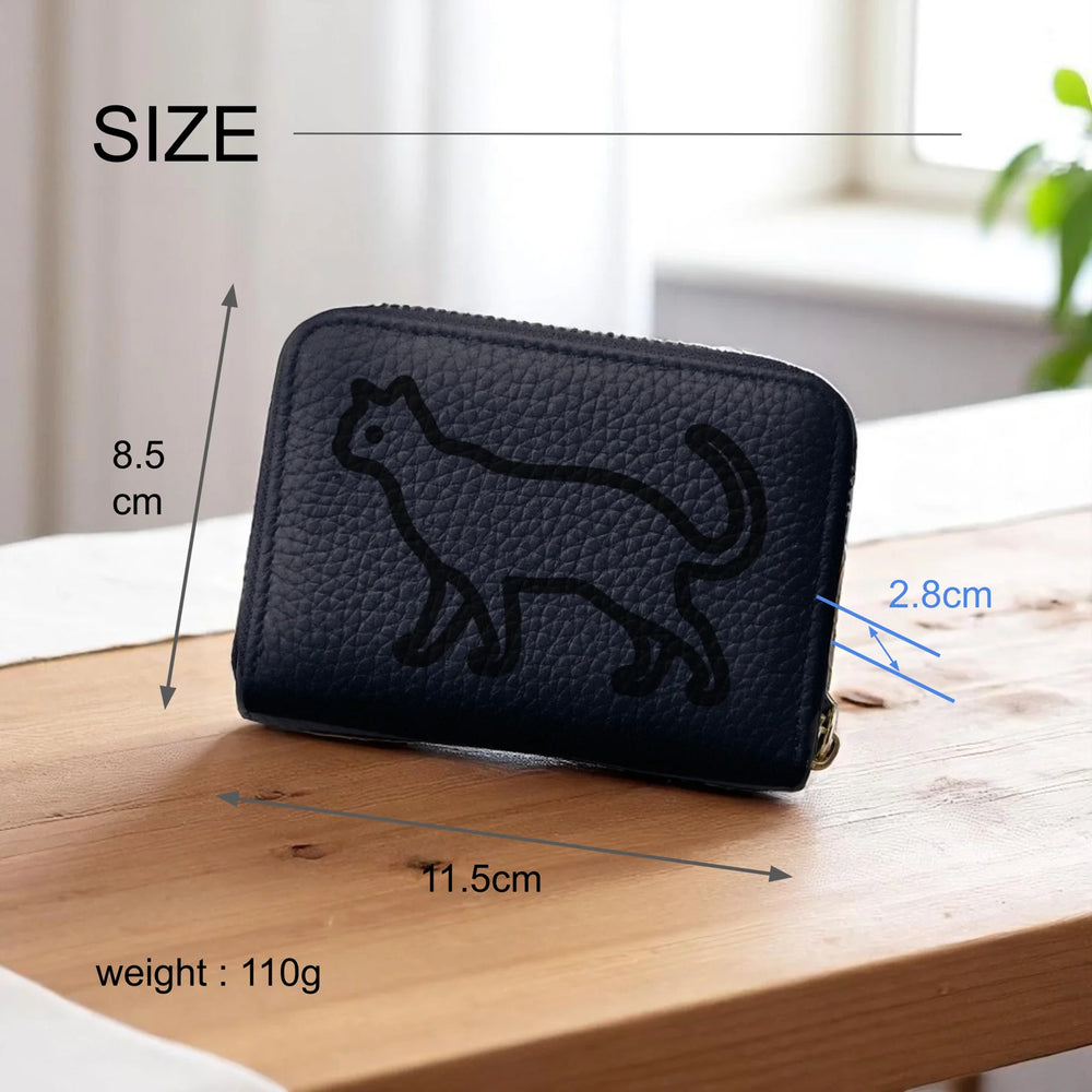 Mini Leather Wallet [ねこ]