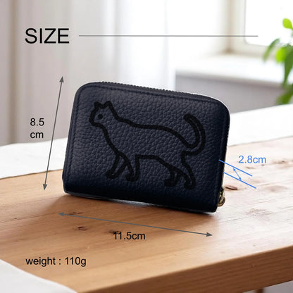 レビュー投稿ページ - Mini Leather Wallet [ねこ]