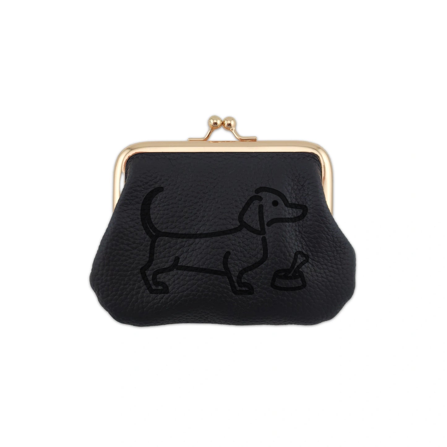 Simple Leather Multi Case “GAMAGUCHI” [ミニチュアダックス]