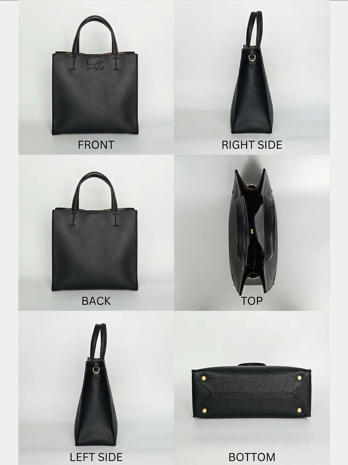 【受注生産】Leather Handbag [ミニチュアダックス]