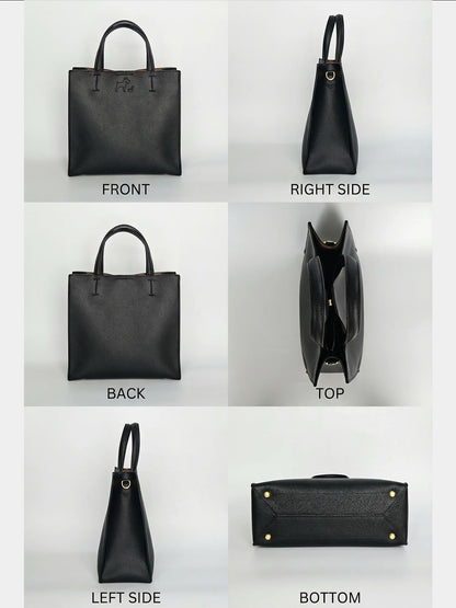 【受注生産】Leather Handbag [ミニチュアシュナウザー]