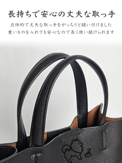 【受注生産】Leather Handbag [ポメラニアン]