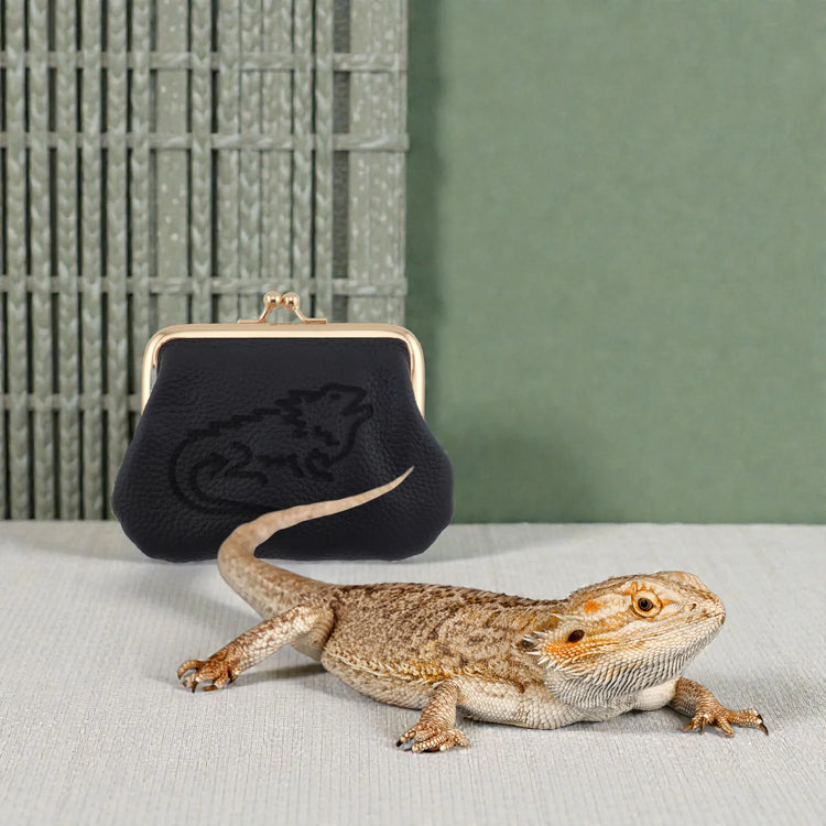 フトアゴヒゲトカゲのがま口