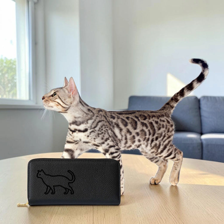 ねこの長財布