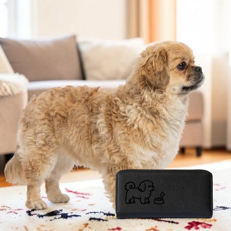 ペキプーの長財布