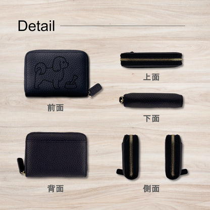 マルチーズ ミニ財布 本革