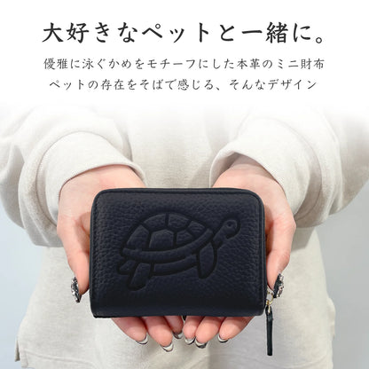 レビュー投稿ページ - Mini Leather Wallet [泳ぐかめ]