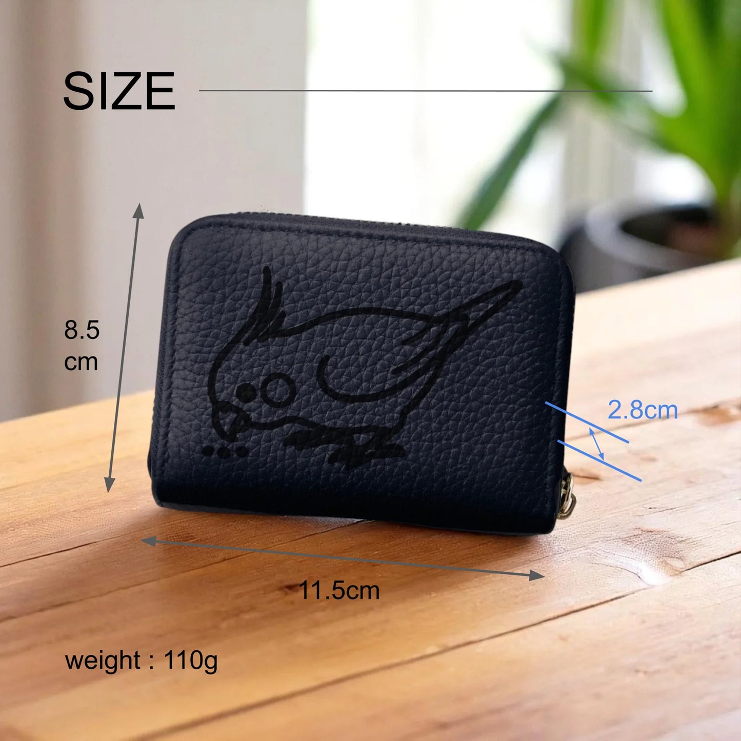 レビュー投稿ページ - Mini Leather Wallet [オカメインコ]