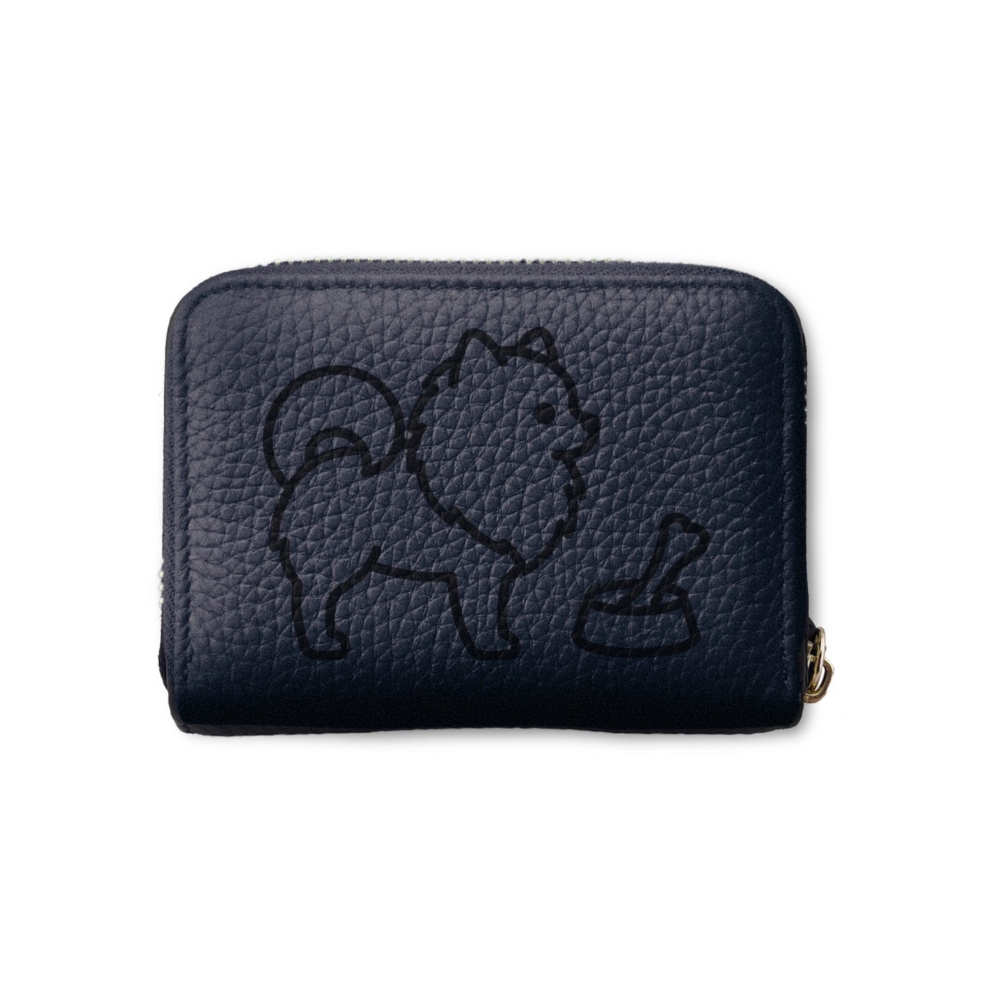 Mini Leather Wallet [ポメラニアン]