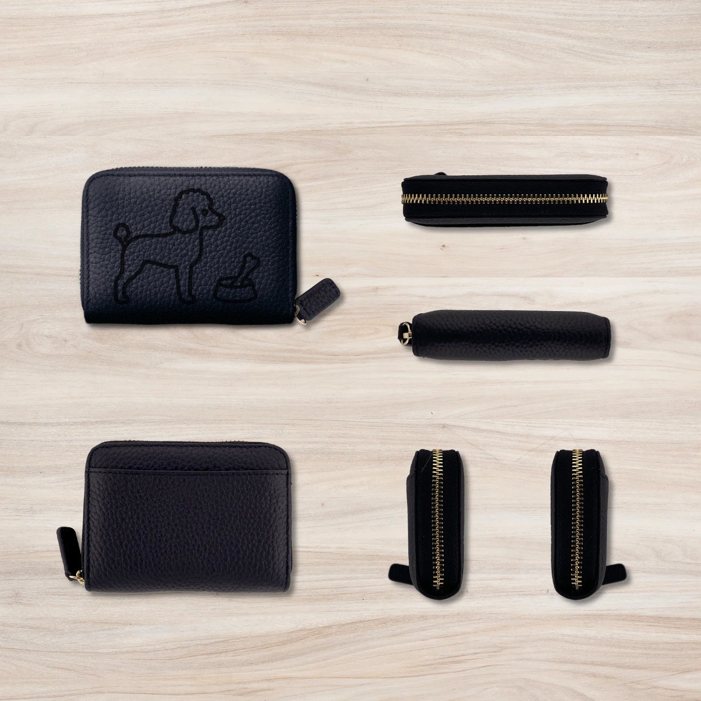 Mini Leather Wallet [トイプードル]