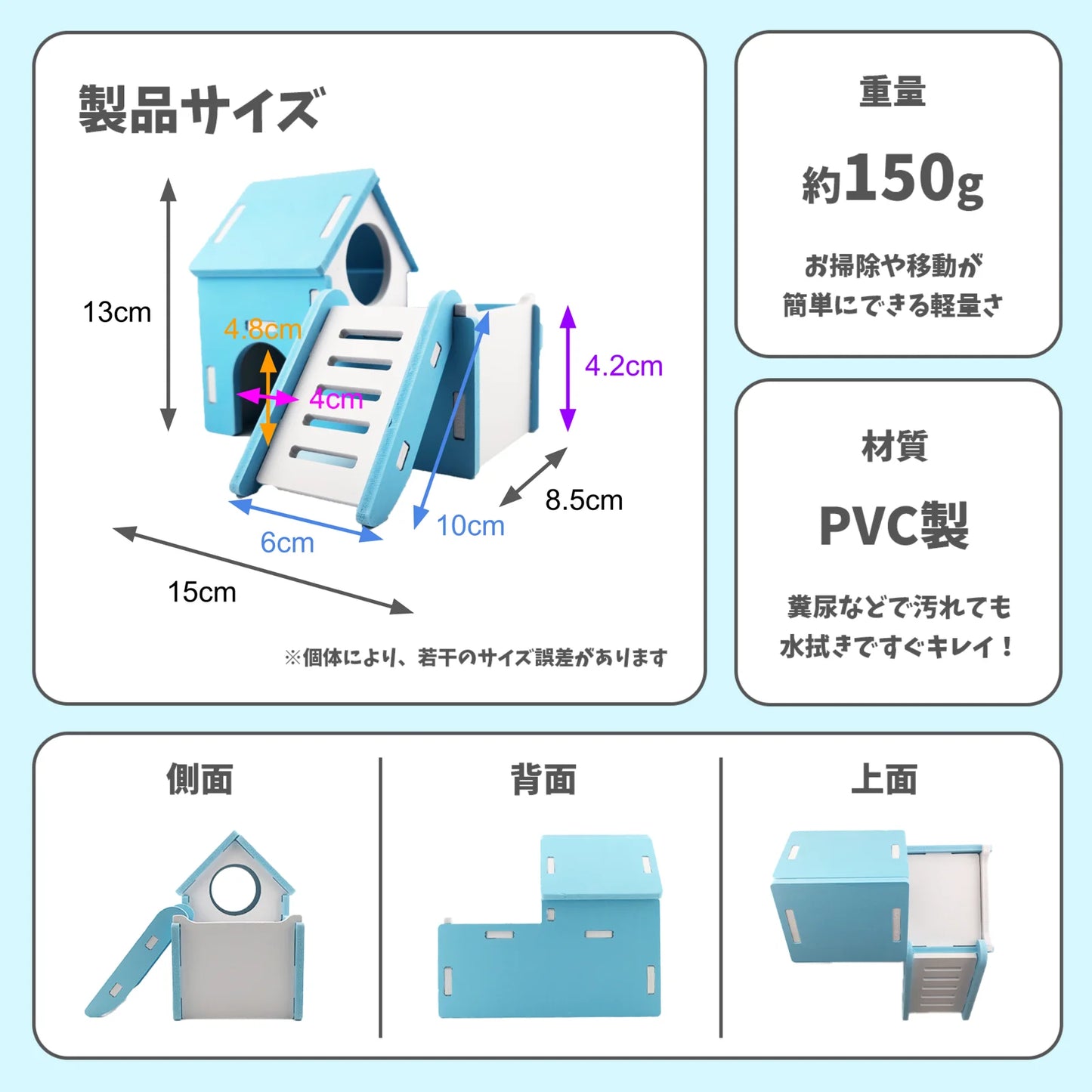 はちゅれちっく シンプルハウス ブルー